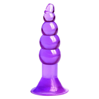 Plug Anal Ventouse Boules Jelly 11 cm Pocket Pleasure 1 dosette lubrifiant - Oralove