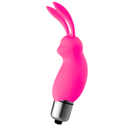 Mini Stimulateur Clitoridien Lapin Rose 1 dosette lubrifiant — Pocket Pleasure