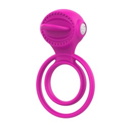 Anneau vibrant 1 seul mode de vibration très extensible rose Pocket Pleasure 1 dosette de lubrifiant
