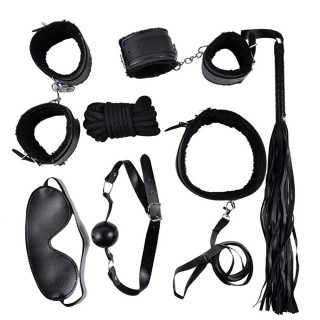 Ensemble Bondage noir - 10 pièces - Oralove