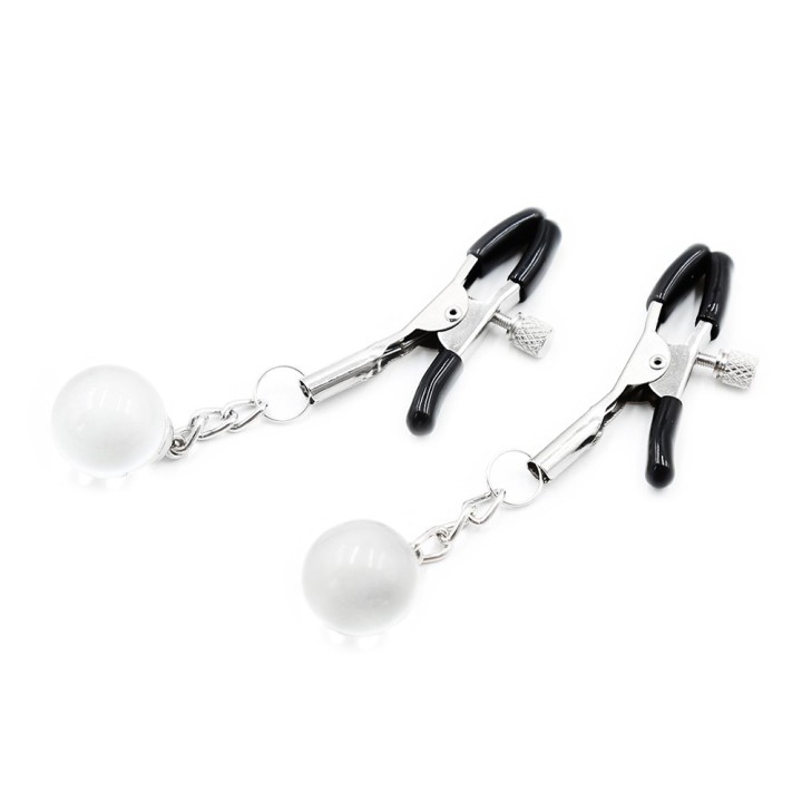 Pinces à seins réglables avec bijoux - Oralove
