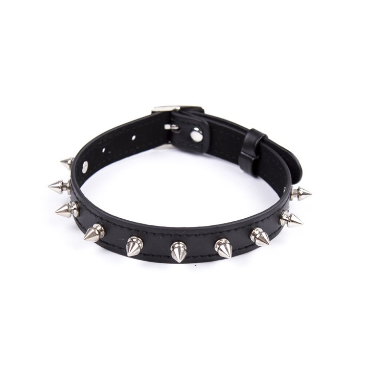 Collier réglable avec rivets en métal - Oralove