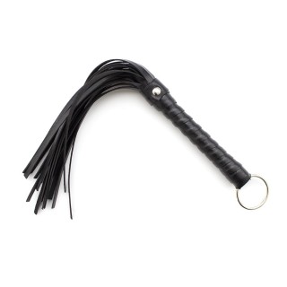 Fouet noir 28 cm - Oralove