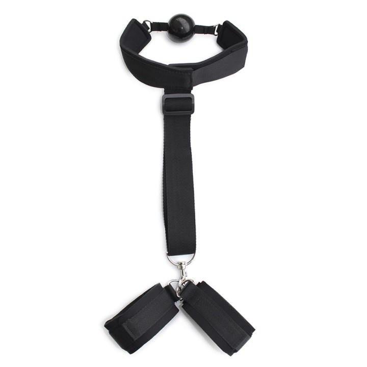 Sangle menottes et bâillon Dreamy Fetish - Oralove