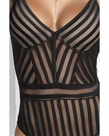 Body avec rayures noires - MAL2591BLK