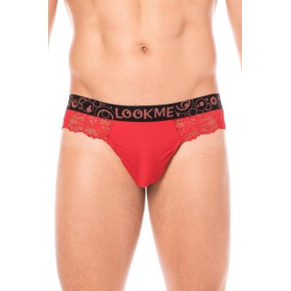 String rouge en dentelle délicate - Oralove