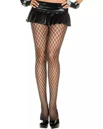 Black tights with geometric pattern - MH5056BLK