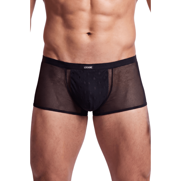 Boxer noir semi opaque - Oralove