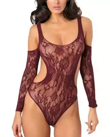 Bordeaux scoop neck body with 3/4 sleeves - REN7069-BUR