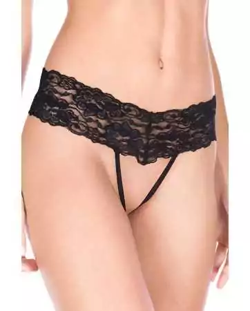 Black string with very open lace band - ML10006BLK