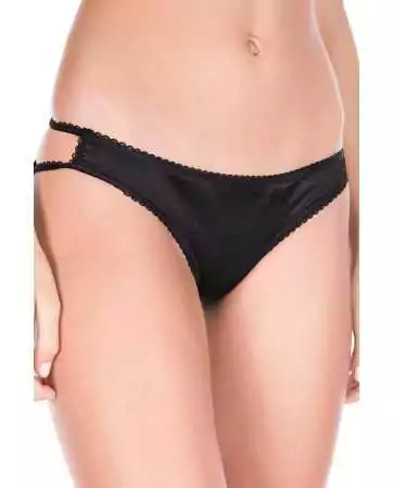 Black naughty panties with a caged effect on the buttocks - ML10010BLK