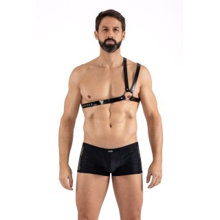 Harnais homme simili cuir double lanières sur épaule - Oralove
