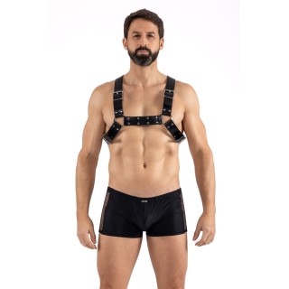 Harnais homme simili cuir avec sangles croisées dans le dos - Oralove