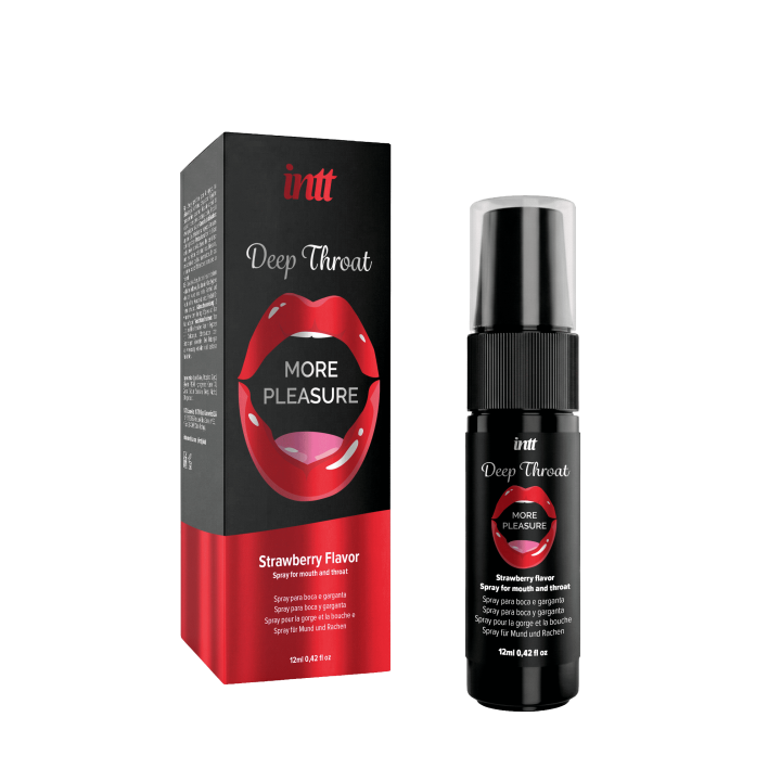 Deep Throat Fraise - Srapy pour la bouche et gorge profonde - Oralove