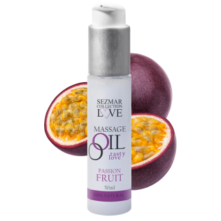 Huile de massage comestible Fruit de la passion 50ml - Oralove