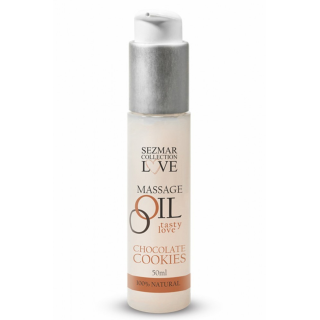 Huile de massage comestible cookie chocolat 50ml - Oralove