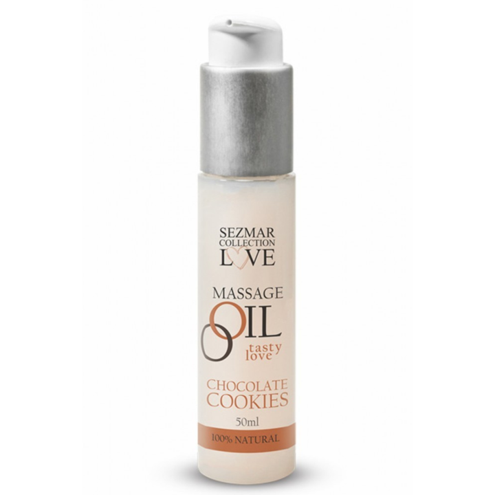 Huile de massage comestible cookie chocolat 50ml - Oralove