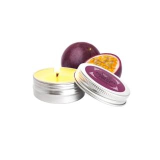 Mini Bougie de massage fruit de la passion 30ml 100% naturelle - Oralove