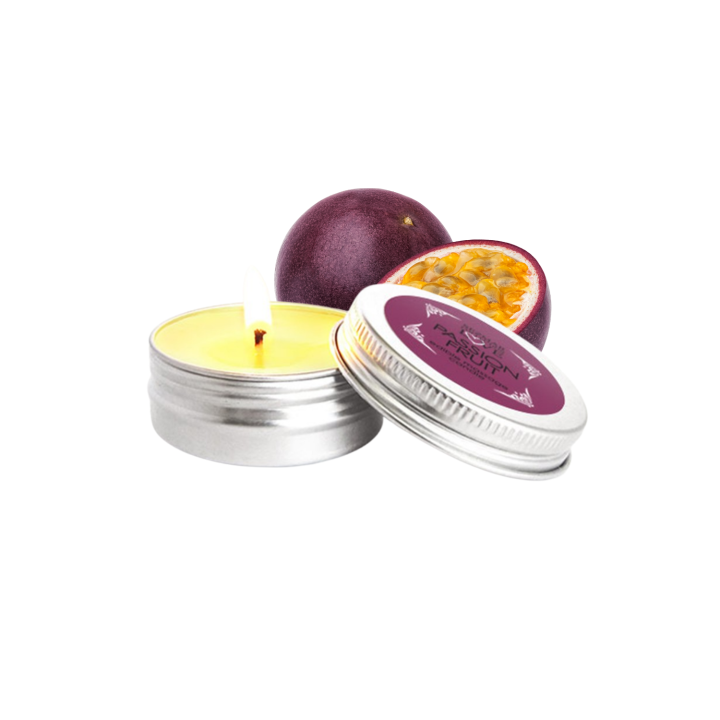 Mini Bougie de massage fruit de la passion 30ml 100% naturelle - Oralove