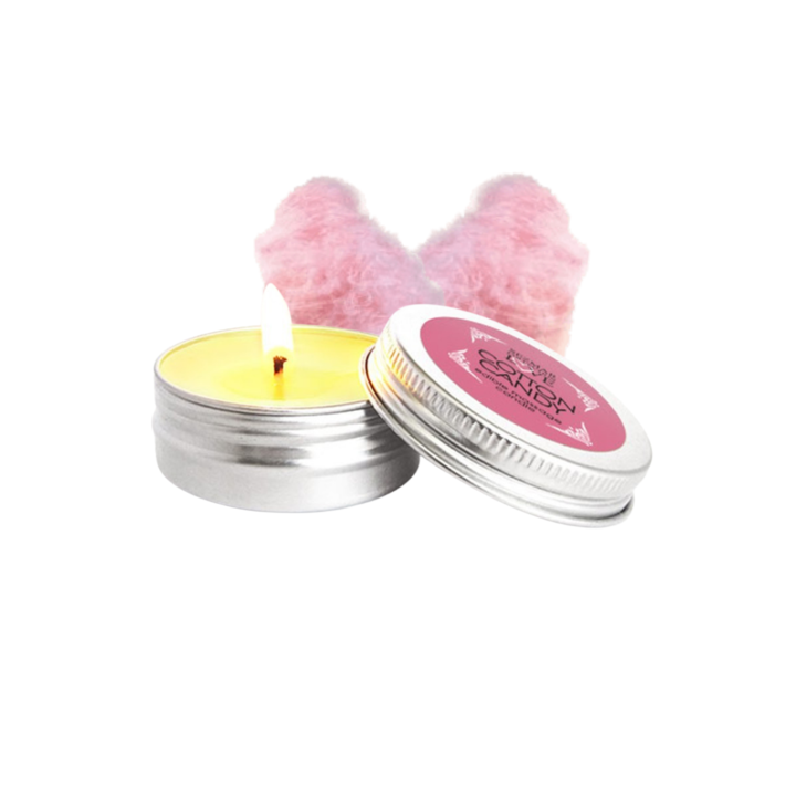 Mini Bougie de massage barbe à papa 30 ml 100% naturelle - Oralove