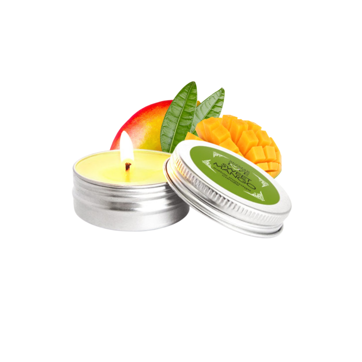 Mini Bougie de massage Mangue 30ml 100% naturelle - Oralove