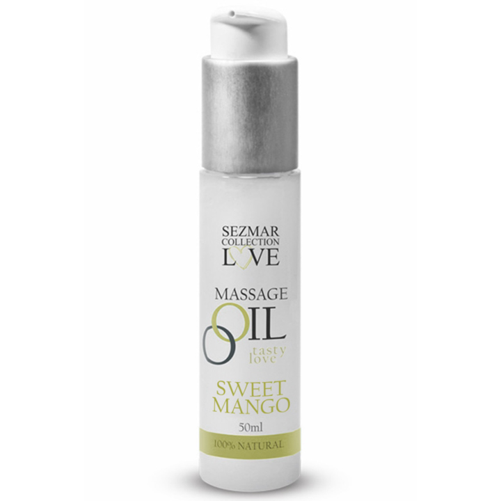 Huile de massage comestible mangue 50ml - Oralove
