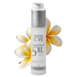 Huile de massage 100% naturelle monoï 50ml - Oralove