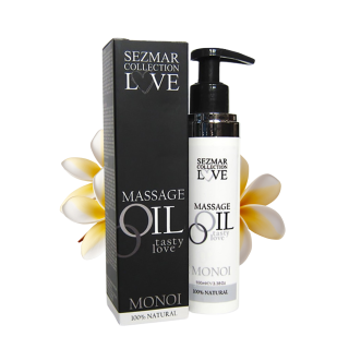 Huile de massage comestible 100% naturelle monoï 100ml - Oralove