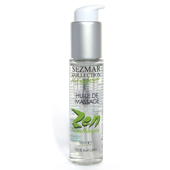 Huile de massage professionnelle ZEN 100% naturelle 50 ml - Oralove