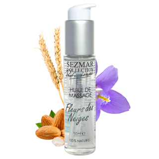Huile de massage professionnelle Fleurs des Neiges 100% naturelle 50 ml - Oralove