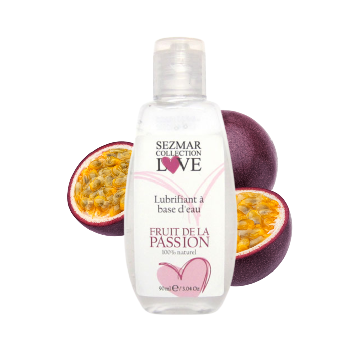 Lubrifiant à base d'eau 100% naturel Fruit de la passion 90ml - Oralove
