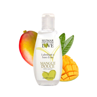 Lubrifiant à base d'eau 100% naturel Mangue Douce 90 ml - Oralove