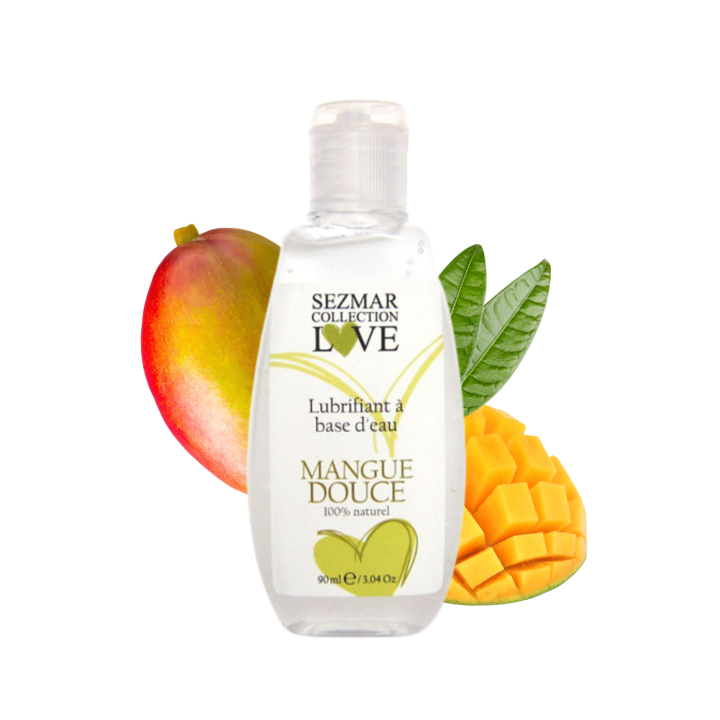 Lubrifiant à base d'eau 100% naturel Mangue Douce 90 ml - Oralove
