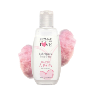 Lubrifiant à base d'eau 100% naturel Barbe à Papa 90 ml - Oralove