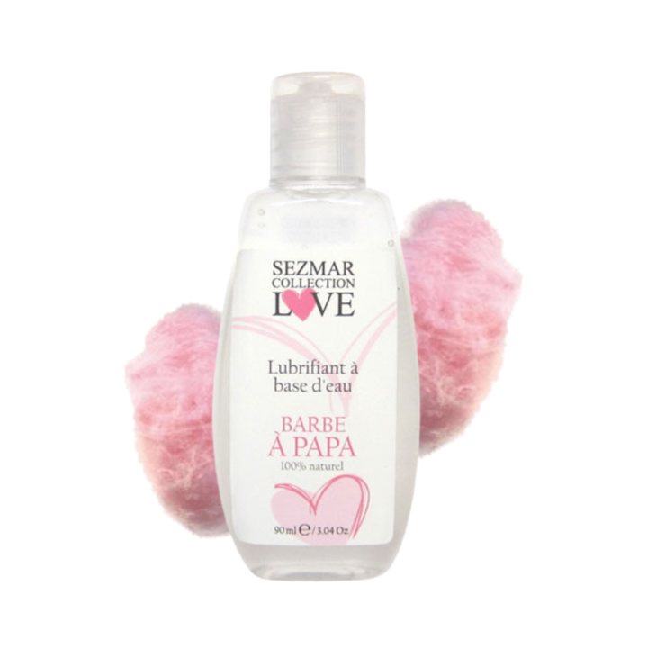 Lubrifiant à base d'eau 100% naturel Barbe à Papa 90 ml - Oralove
