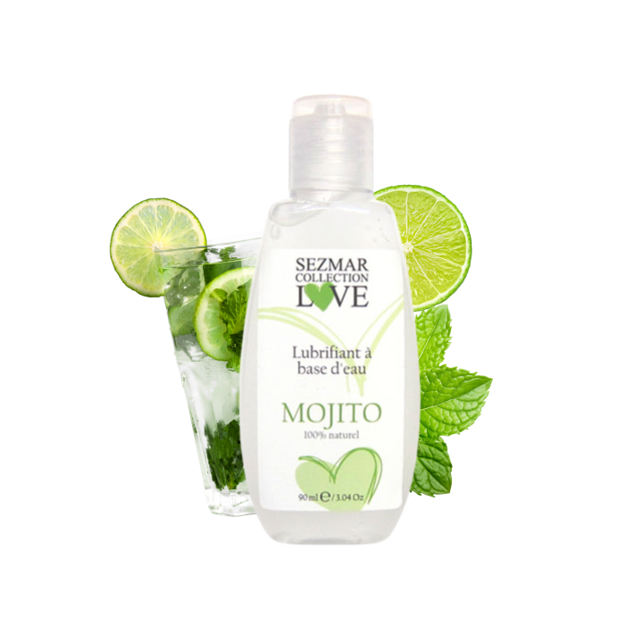 Lubrifiant à base d'eau 100% naturel Mojito 90 ml - Oralove