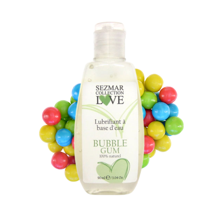 Lubrifiant à base d'eau 100% naturel Bubble Gum 90 ml - Oralove