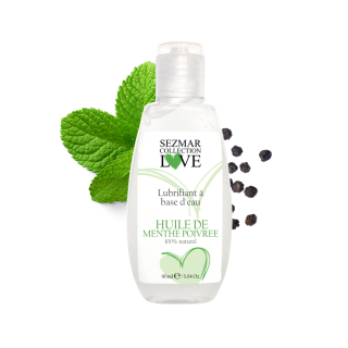 Lubrifiant à base d'eau 100% naturel Menthe poivrée 90 ml - Oralove