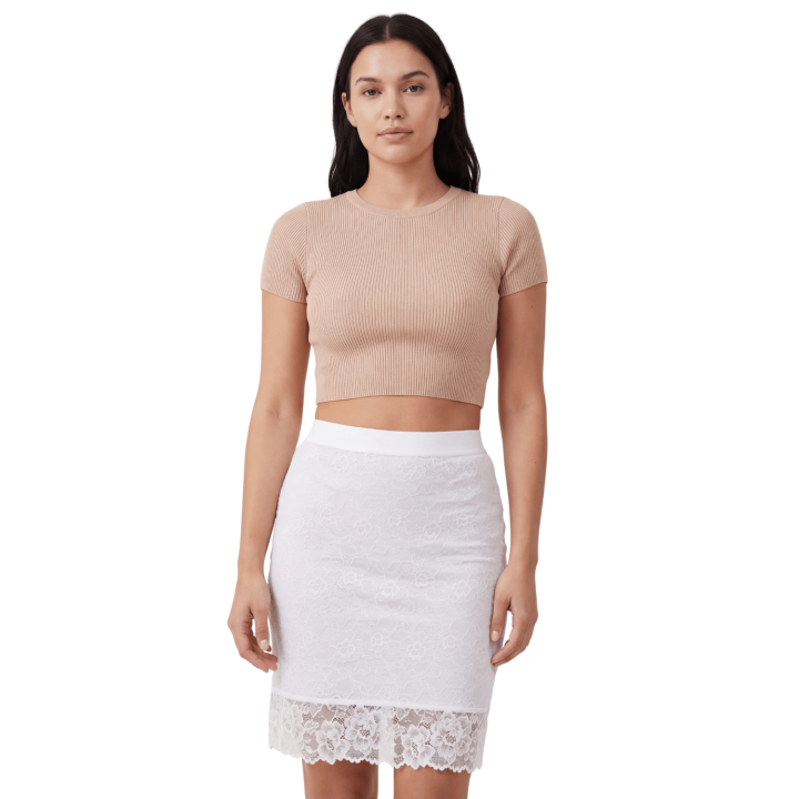 Jupe longue blanche Catalina - Oralove
