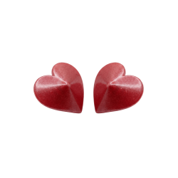 Nipple Métal rouge Cache tétons cœur