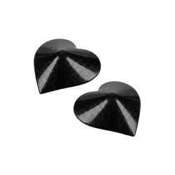 Nipple Métal noir Cache tétons cœur