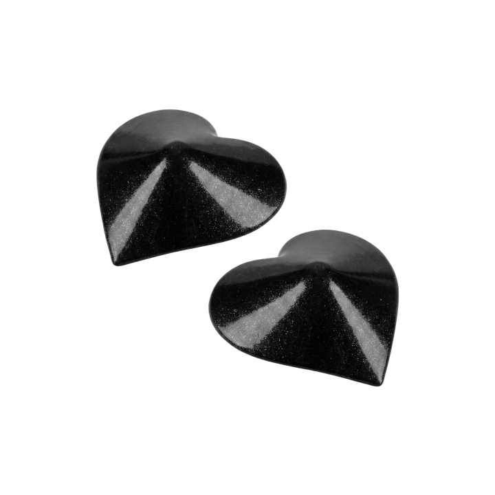 Nipple Métal noir Cache tétons cœur - Oralove