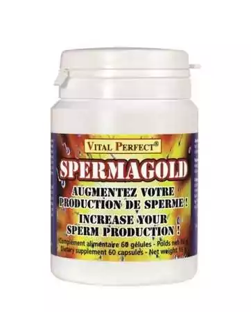 "Spermagold" is a dietary supplement for male fertility and sperm quality.