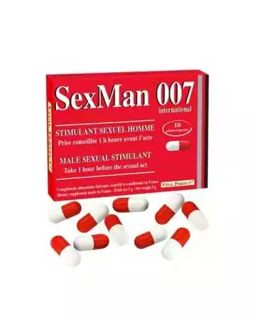 Aphrodisiaque SexMan 007 (10 gélules)