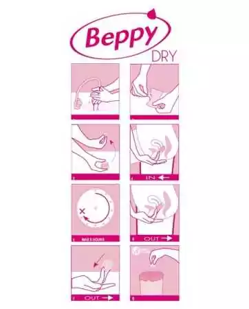 Box of 8 Beppy DRY tampons