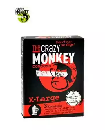 3 Crazy Monkey X-Large Condoms