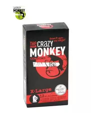 12 preservativi Crazy Monkey X-Large