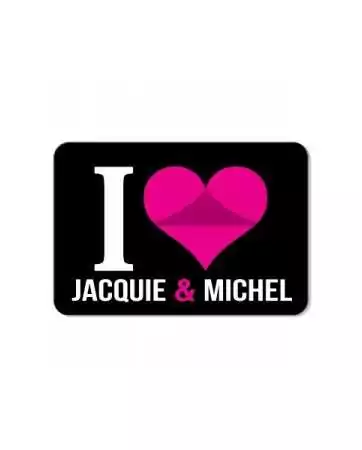 Plaque de porte I love J&M 