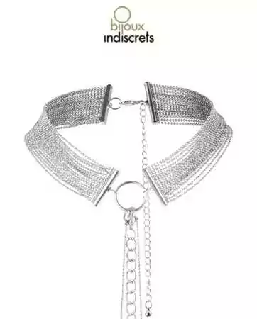 Halskette aus silbernen Metallkettchen
