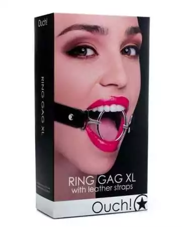 Baillon BDSM Ring Gag XL - Ouch!Translated to German: BDSM Ringknebel XL - Ouch!